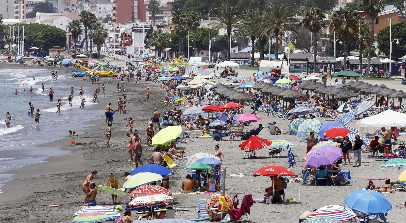 La playa de El Palo.