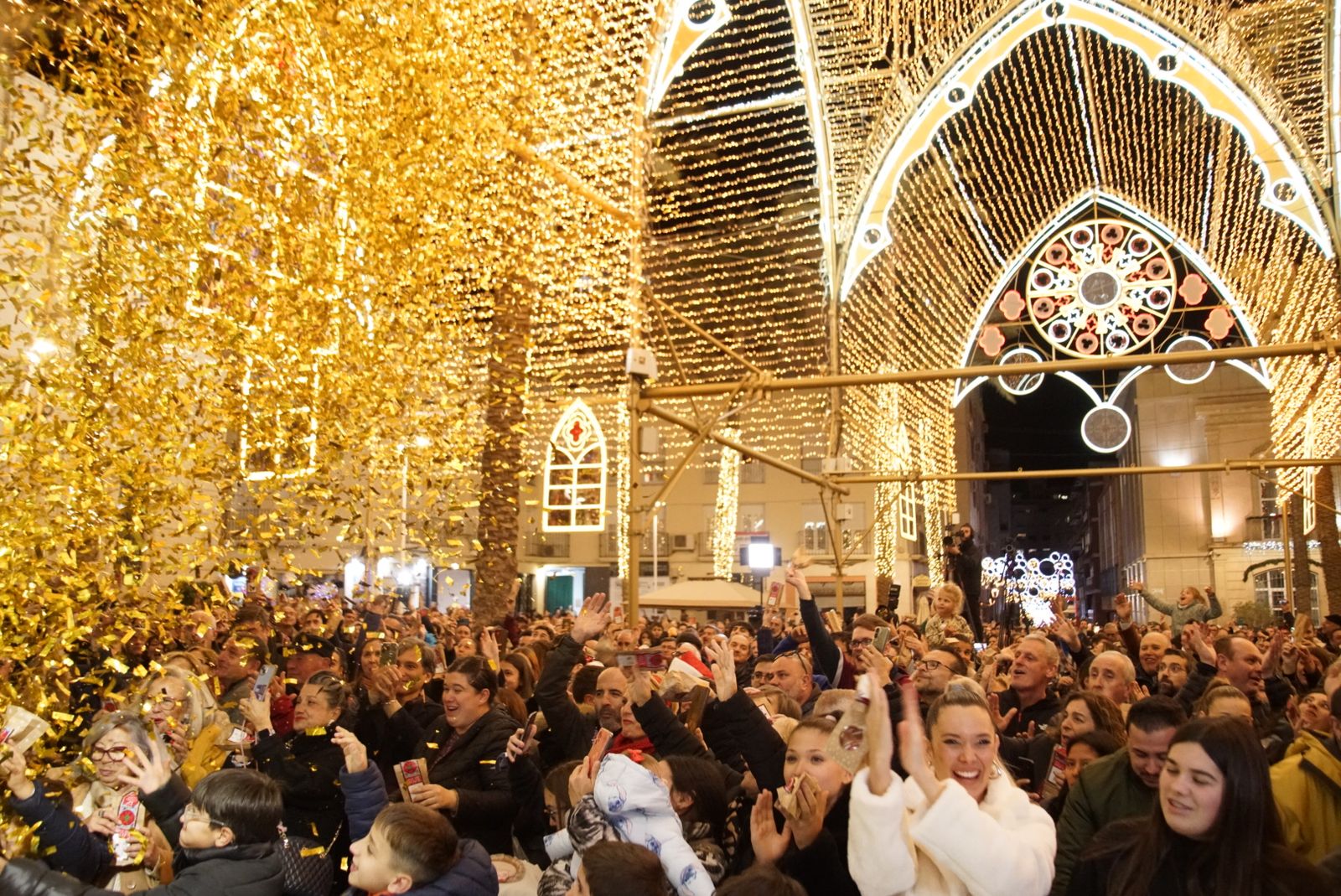 Edición de las campanadas con tomates que se realizó el año pasado en Almería.