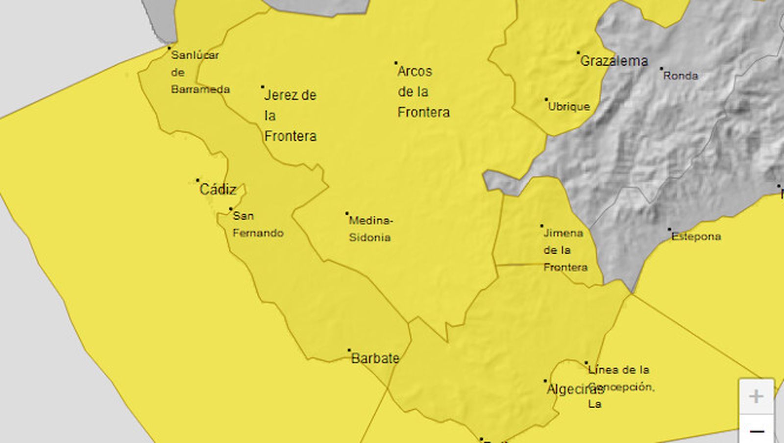 La provincia, en alerta amarilla por el Levante.