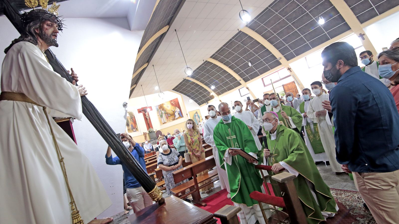 El obispo de Jerez visita San Rafael