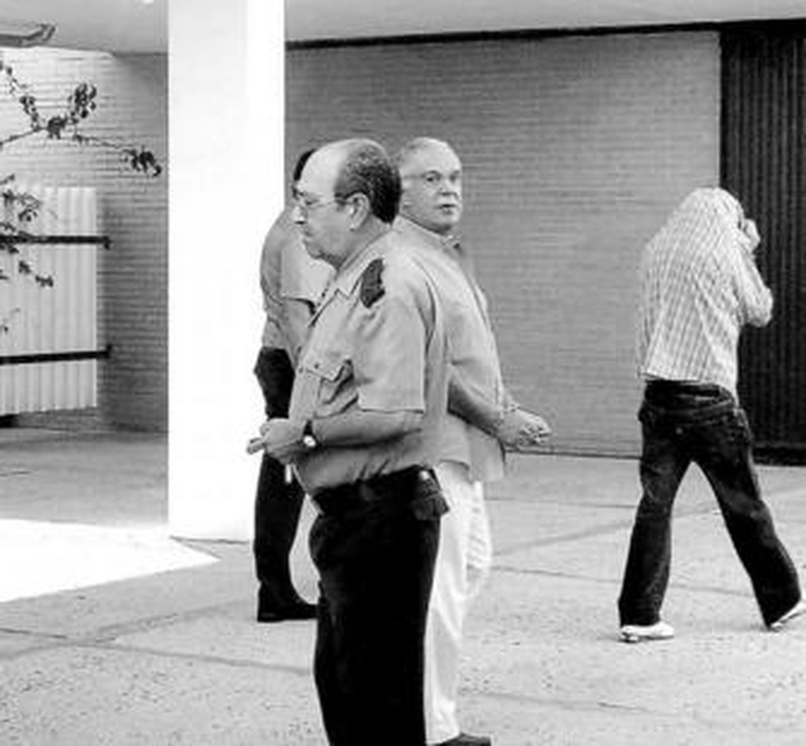 Luis Miguel Rodríguez Pueyo, el pasado agosto, cuando declaró ante el juez en Sanlúcar.