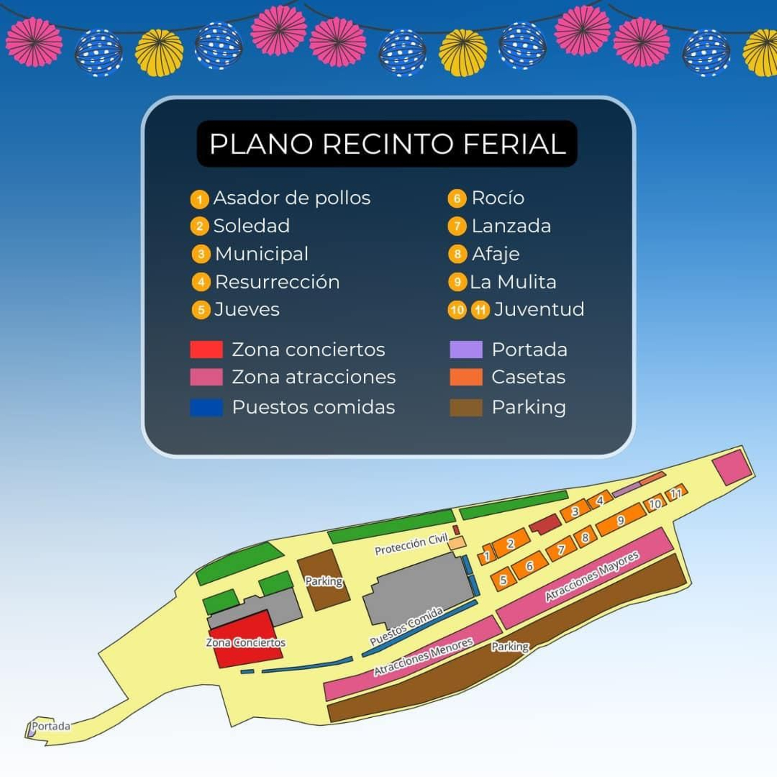 Plano del recinto ferial Plano del recinto ferial