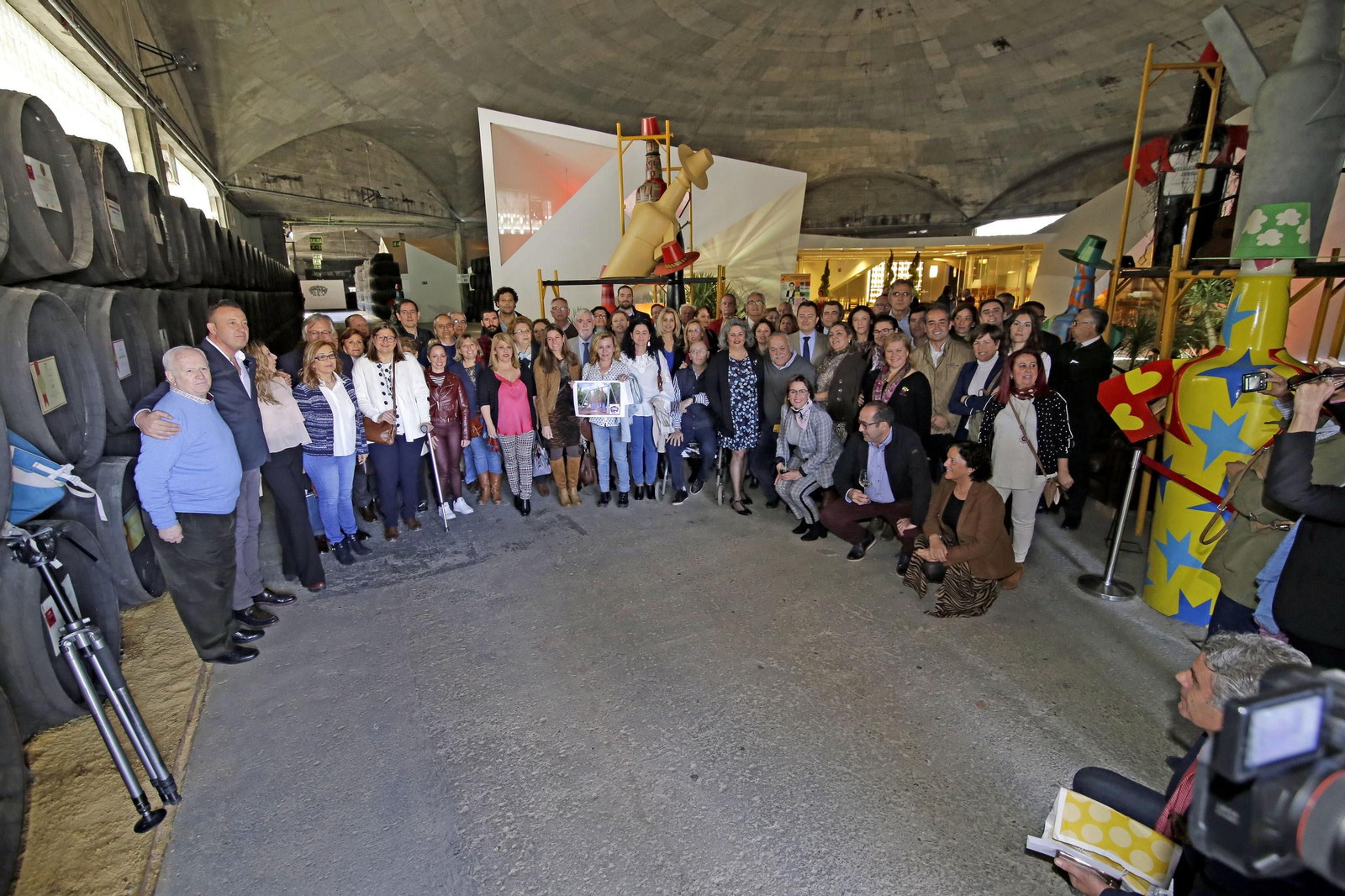 Acto de entrega de las donaciones de los Reyes Magos 2019 a las 28 entidades sociales, en González Byass.