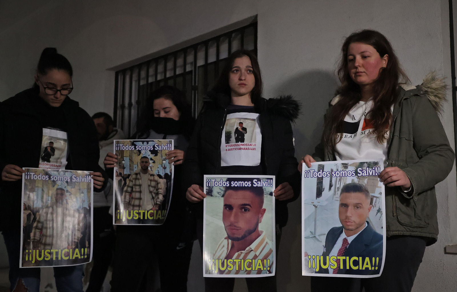 La entrada a los juzgados de San Roque del presunto asesino de Salvi, en imágenes