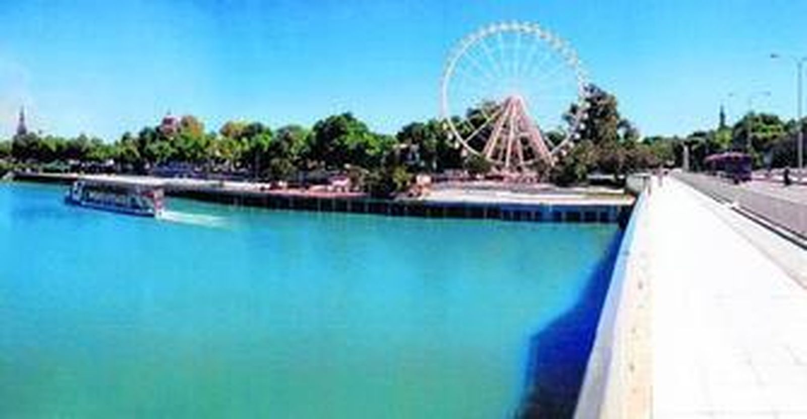 Imagen virtual de cómo quedaría la noria de Mederyt en el Muelle de Nueva York.