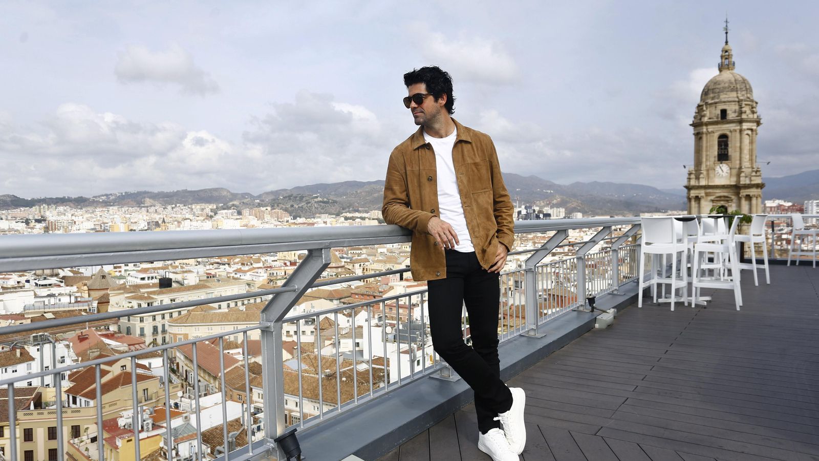 Miguel Ángel Muñoz momentos antes de la entrevista.