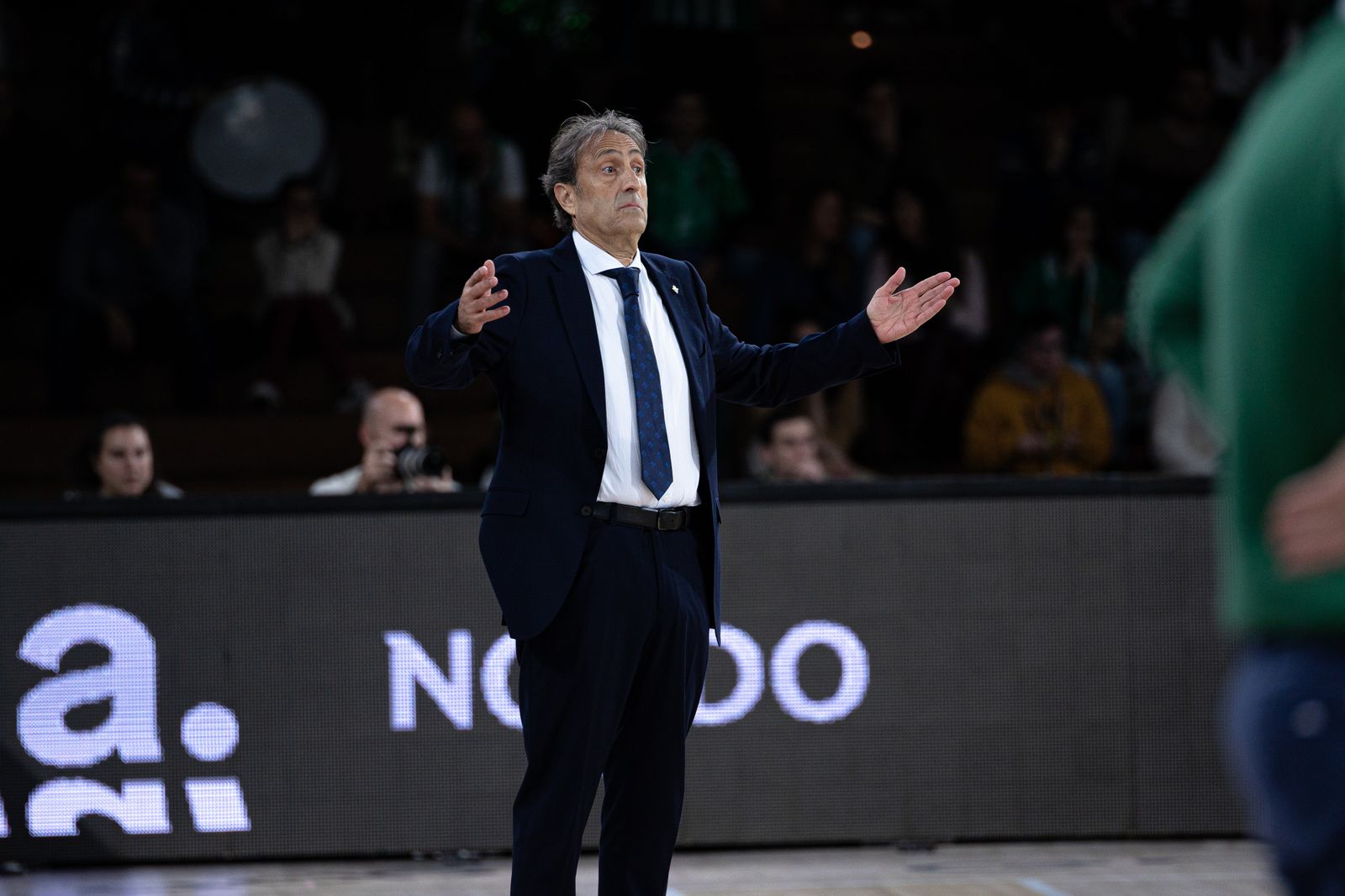 Luis Casimiro, durante un partido del Betis Baloncesto.