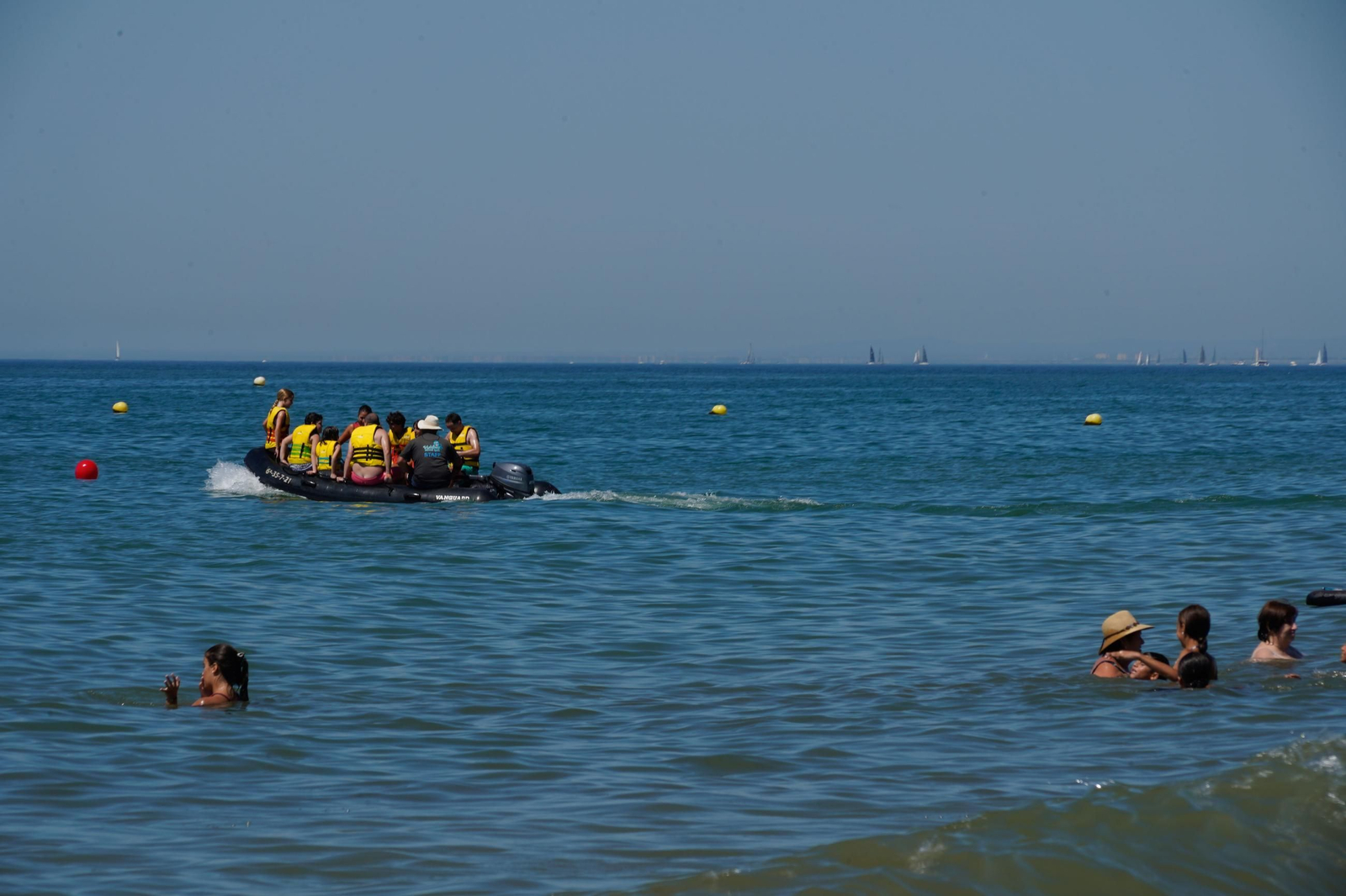 Imágenes de las playas de Huelva el sábado 17 de agosto