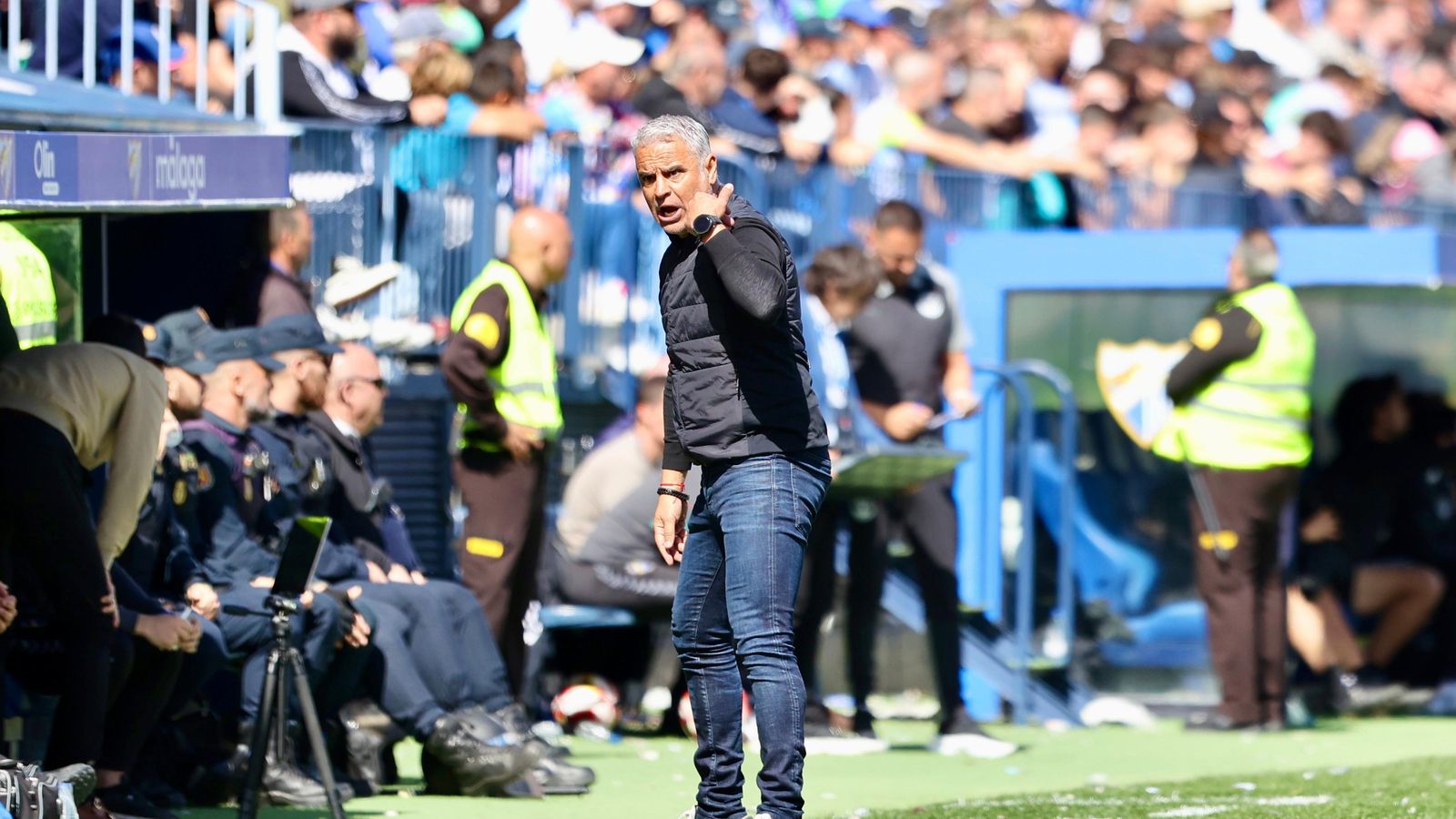 Pellicer, durante el Málaga-Ibiza