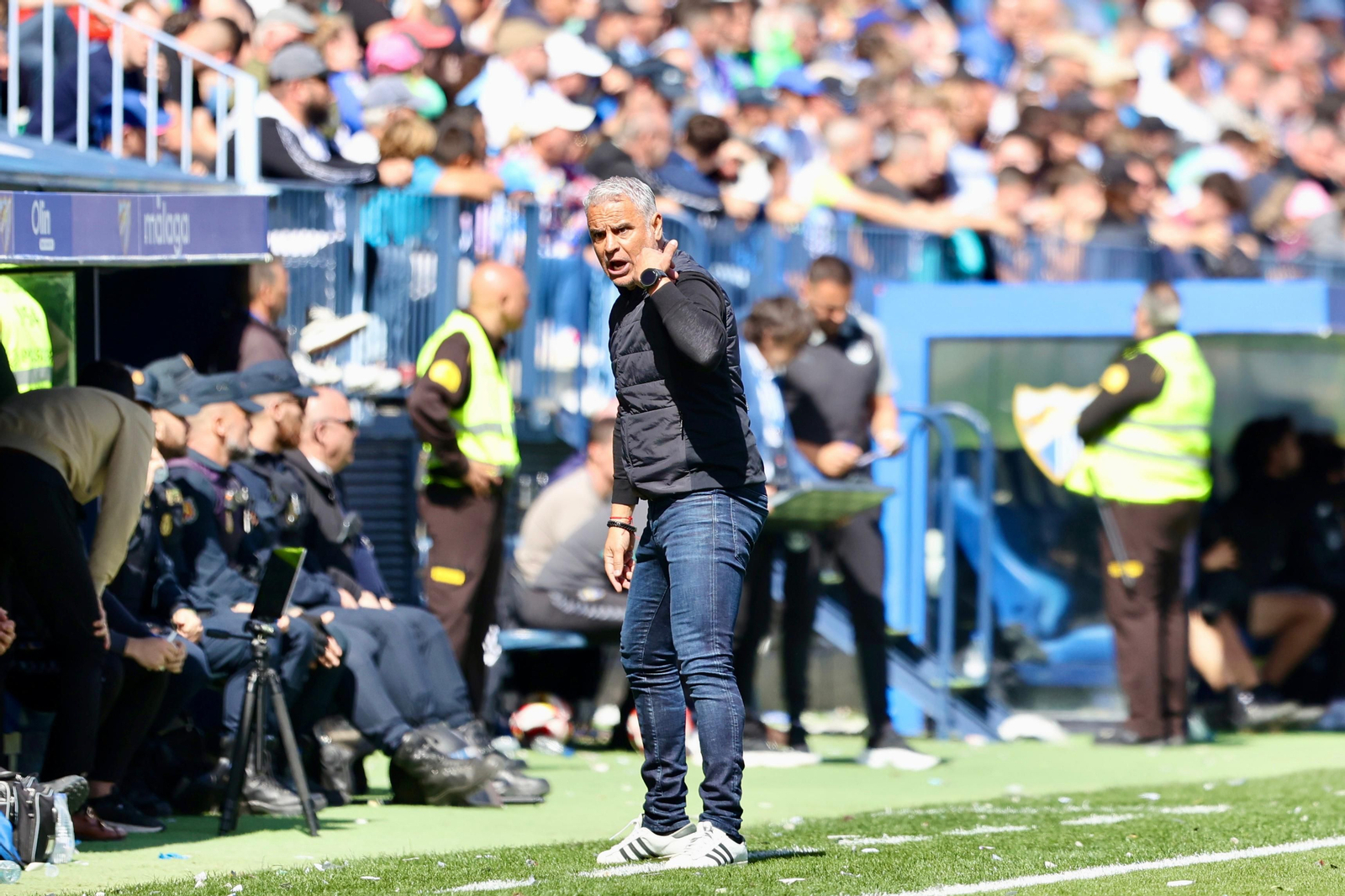 Pellicer, durante el Málaga-Ibiza