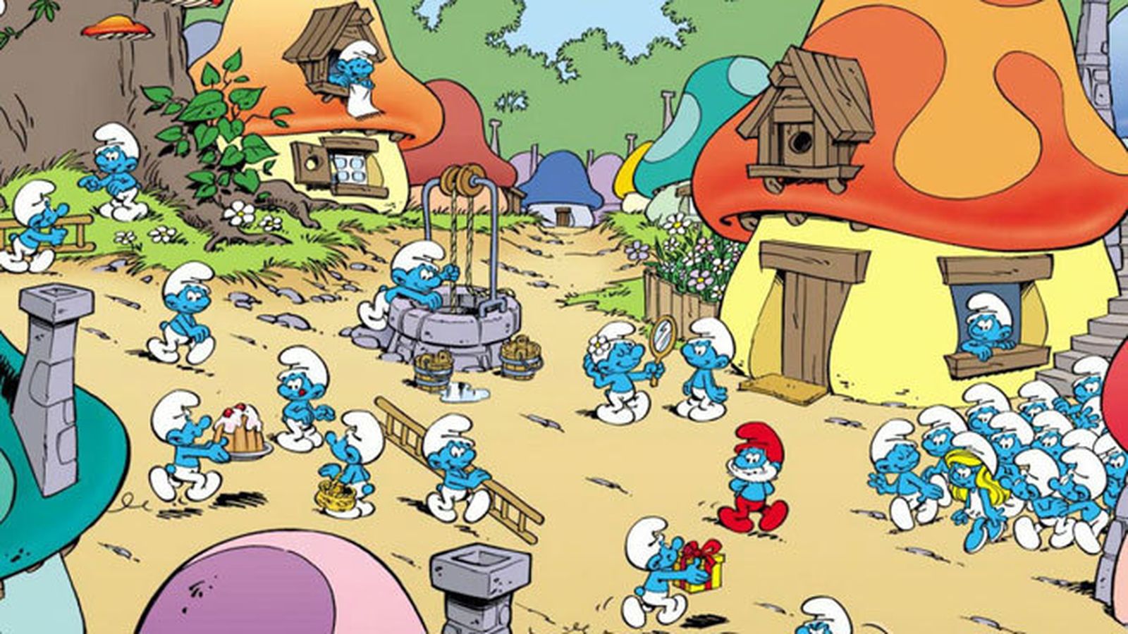 La célebre aldea pitufa.