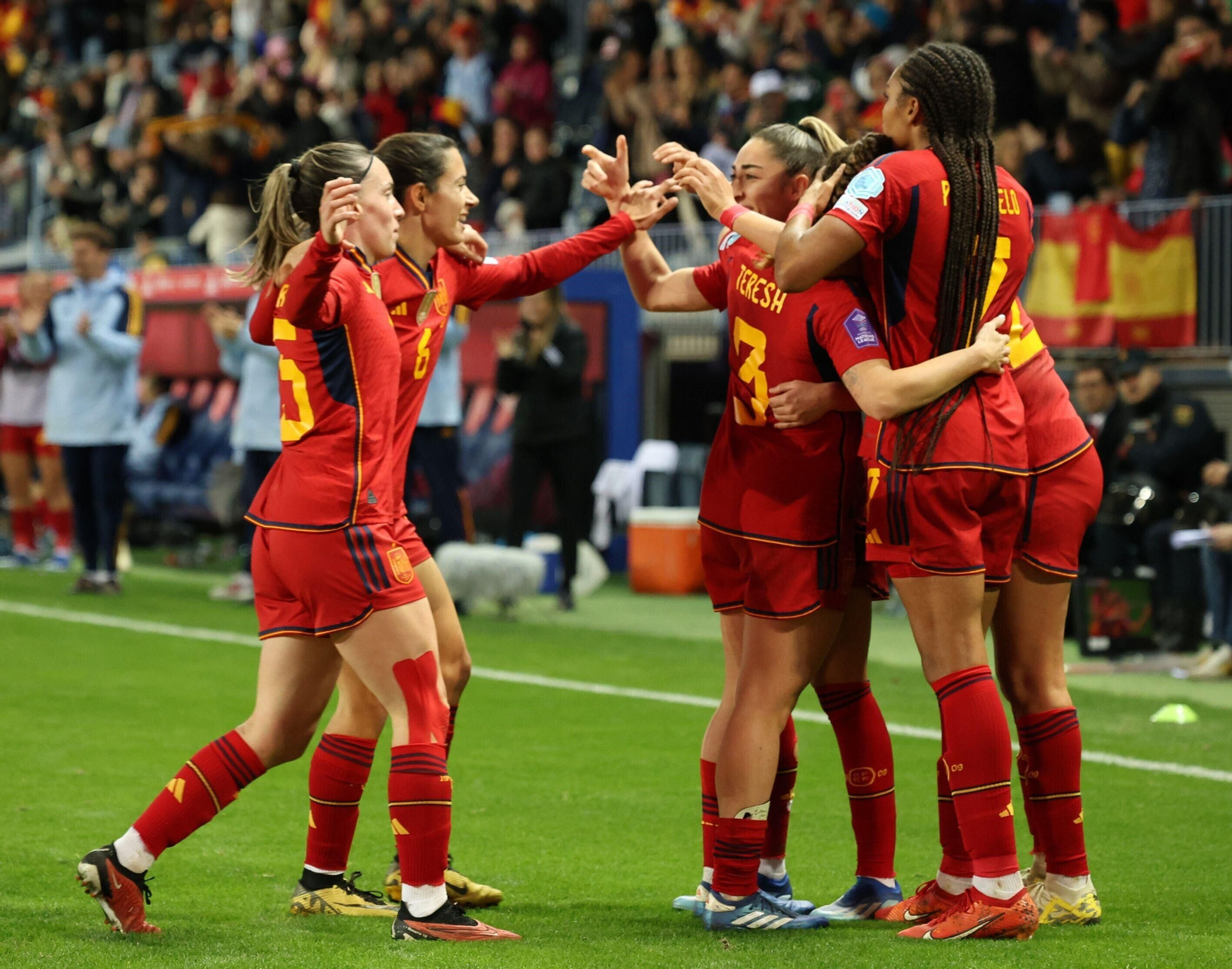 España-Suecia, en fotos