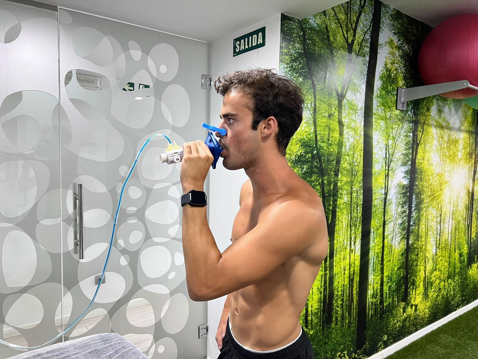 Paco Fernández, durante el reconocimiento médico.