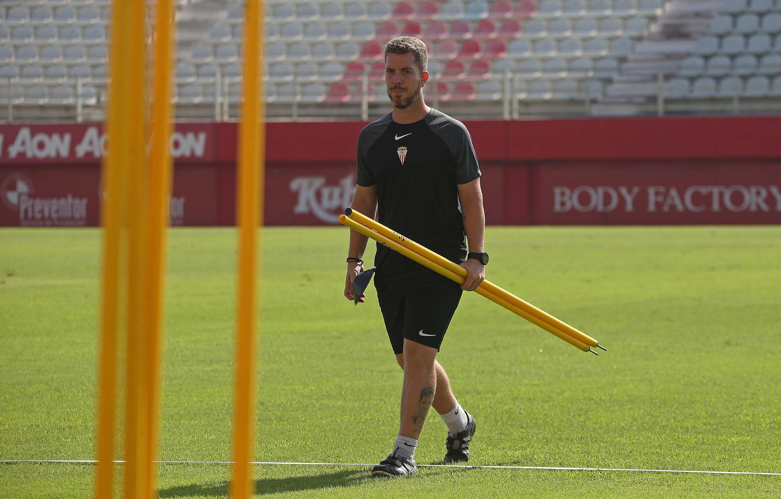 Fotos del entrenamiento del Algeciras CF en el estadio Nuevo Mirador