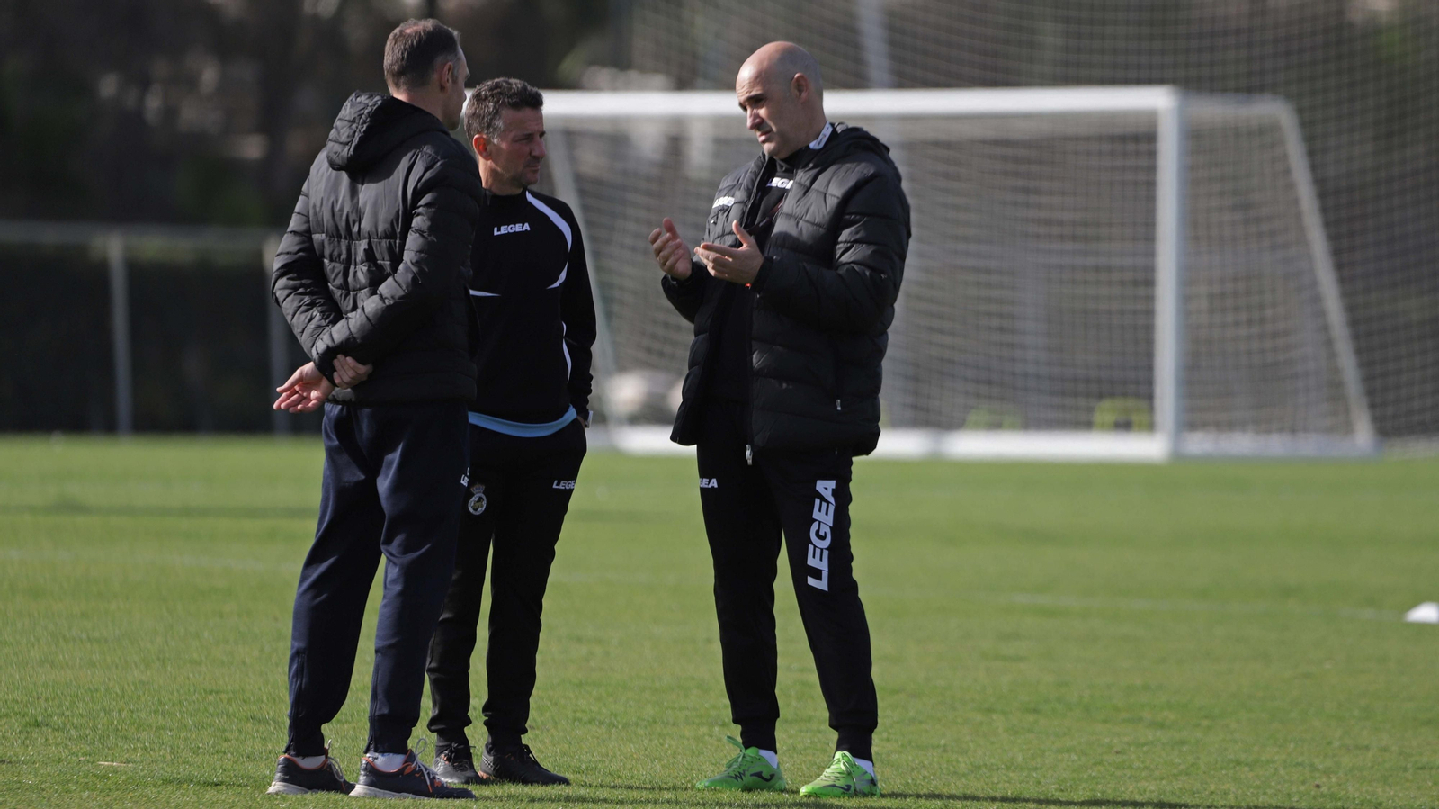 Fotos del primer entrenamiento de Alberto Monteagudo con la Balona