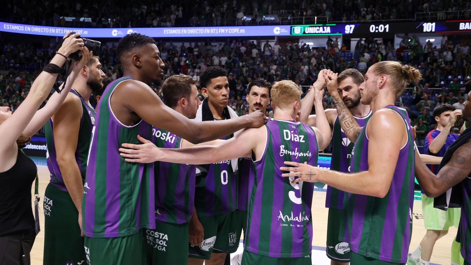 Las fotos del Unicaja-Barcelona, primer partido del play off de la Liga Endesa