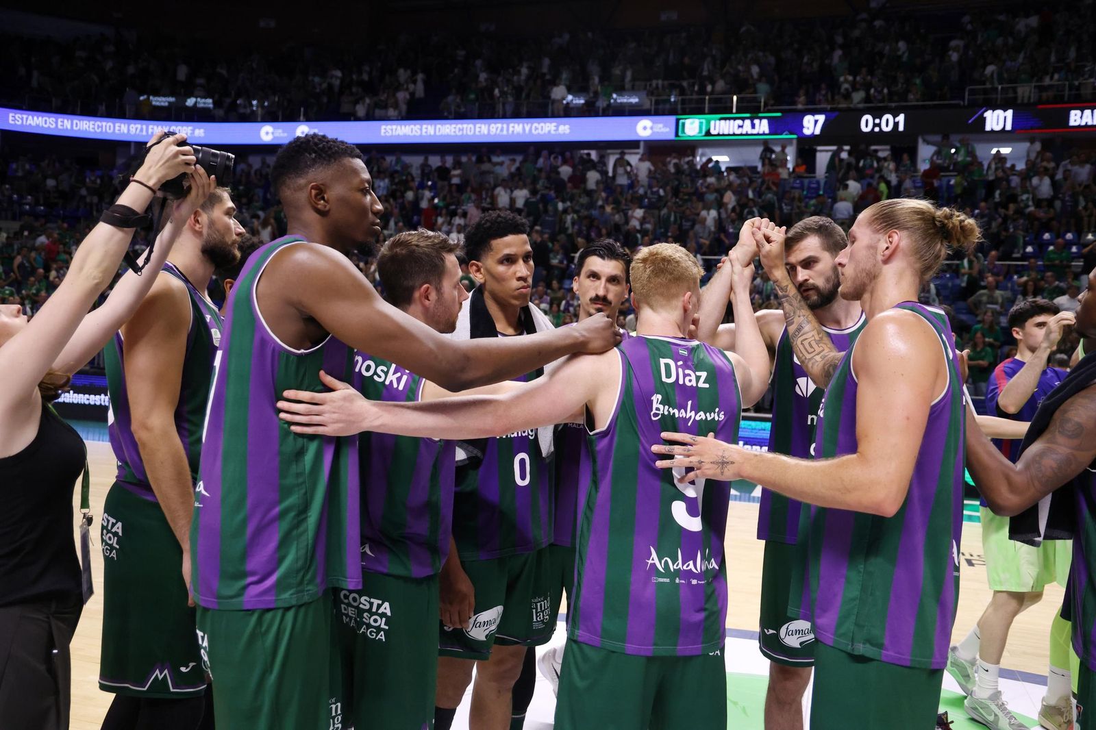 Las fotos del Unicaja-Barcelona, primer partido del play off de la Liga Endesa