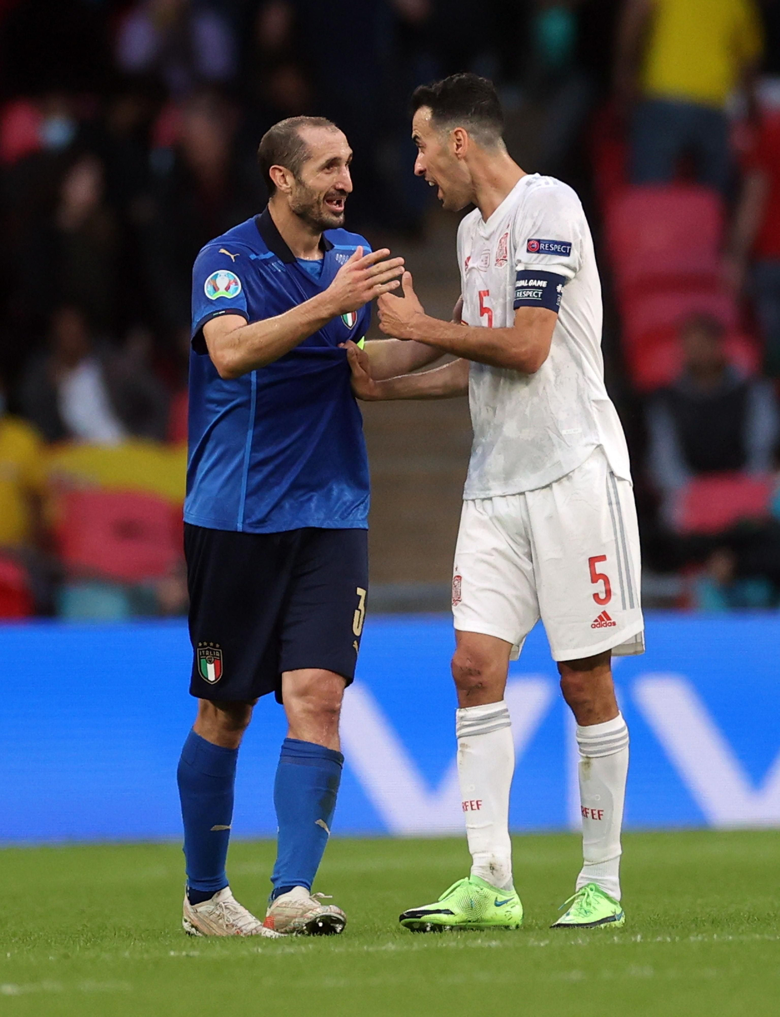 Las imágenes de la semifinal Italia-España de Eurocopa