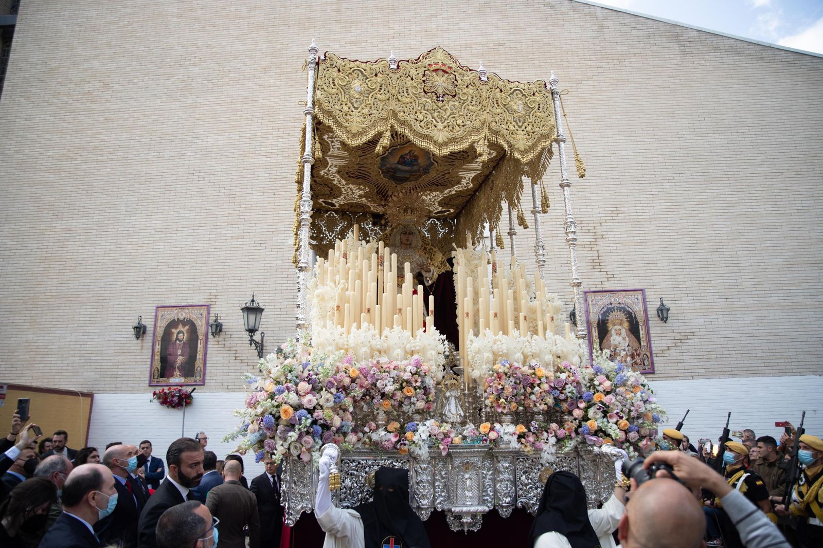 El paso de palio de la Hermandad del Cautivo de San Pablo