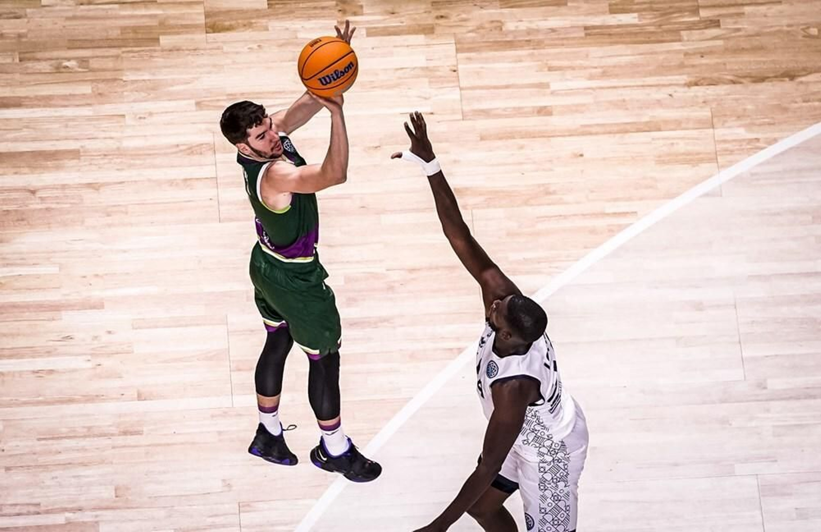 Darío Brizuela, en el Unicaja-Dijon del año pasado.