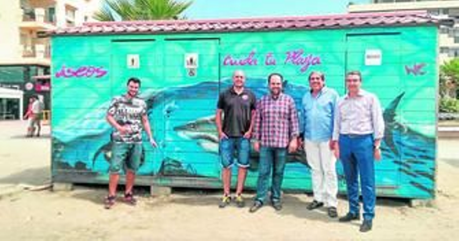 Presentación ayer de las casetas decoradas en Rincón de la Victoria.
