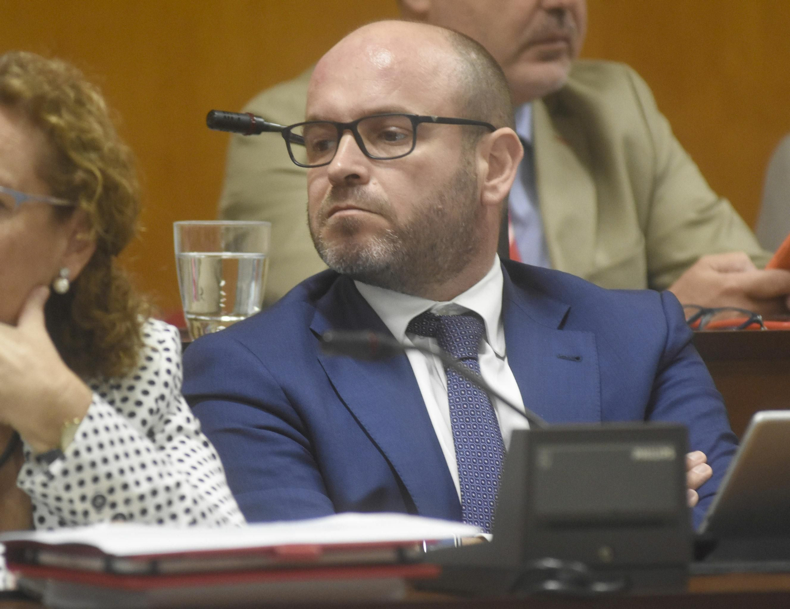 Bernardo Jordano, durante un Pleno.