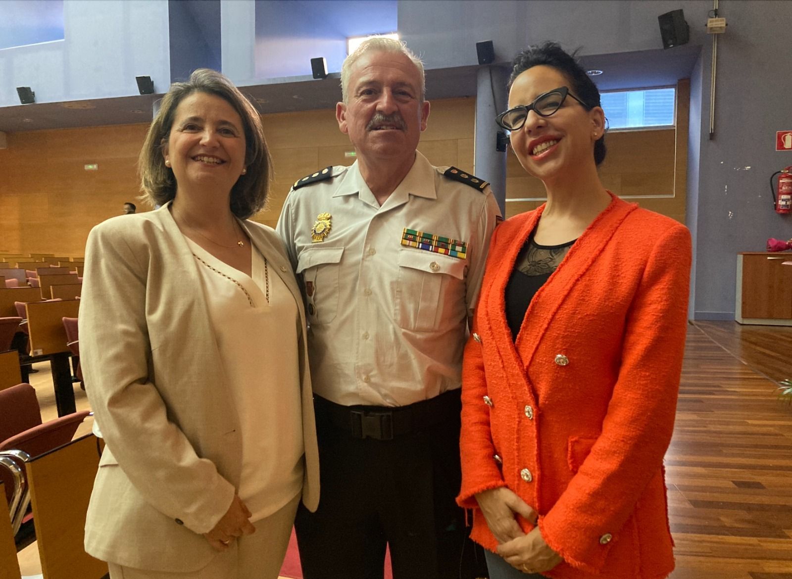 El comisario José Manuel Menacho Aparicio, en un momento del acto.