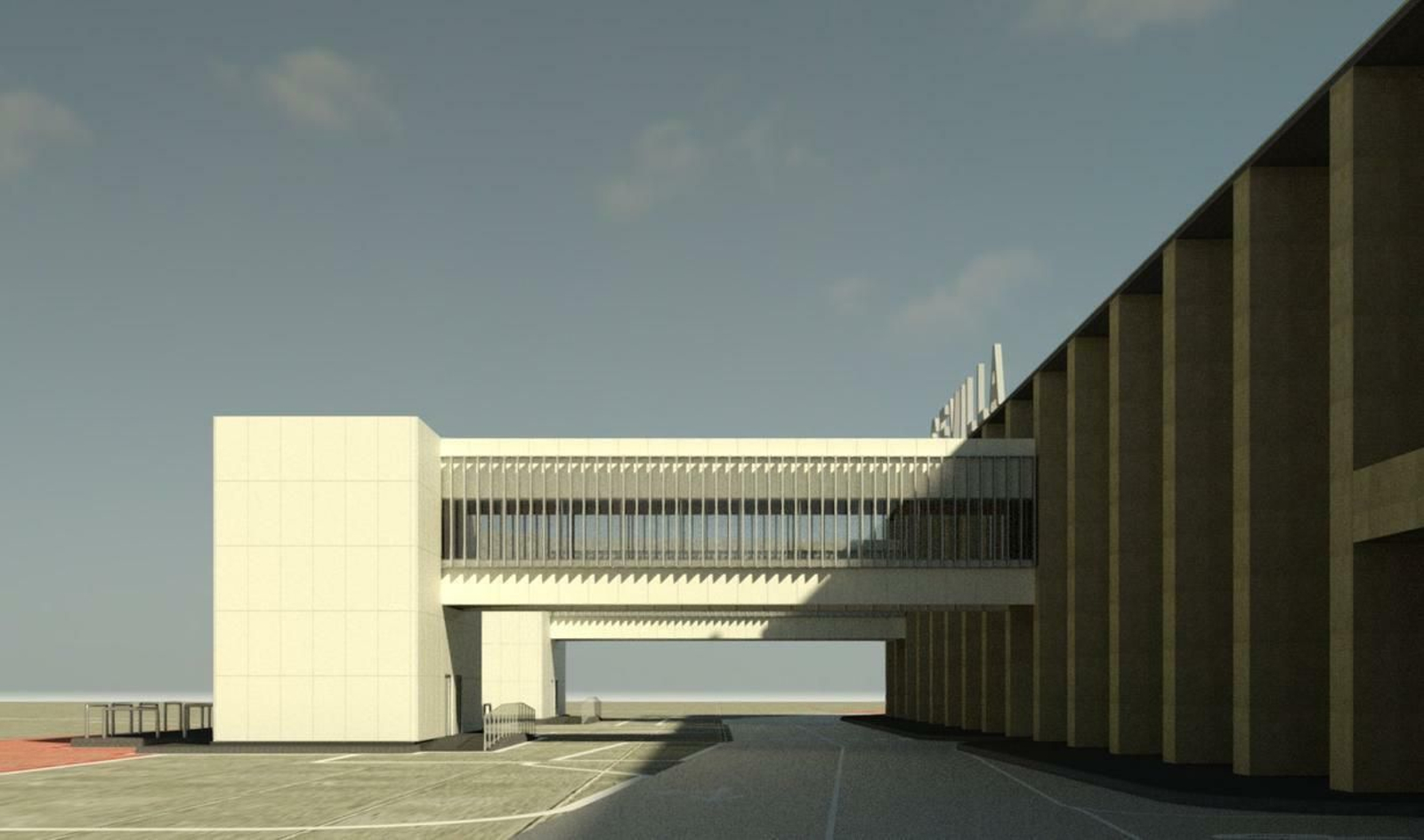 Recreación virtual de cómo quedará el aeropuerto de Sevilla tras la remodelación.