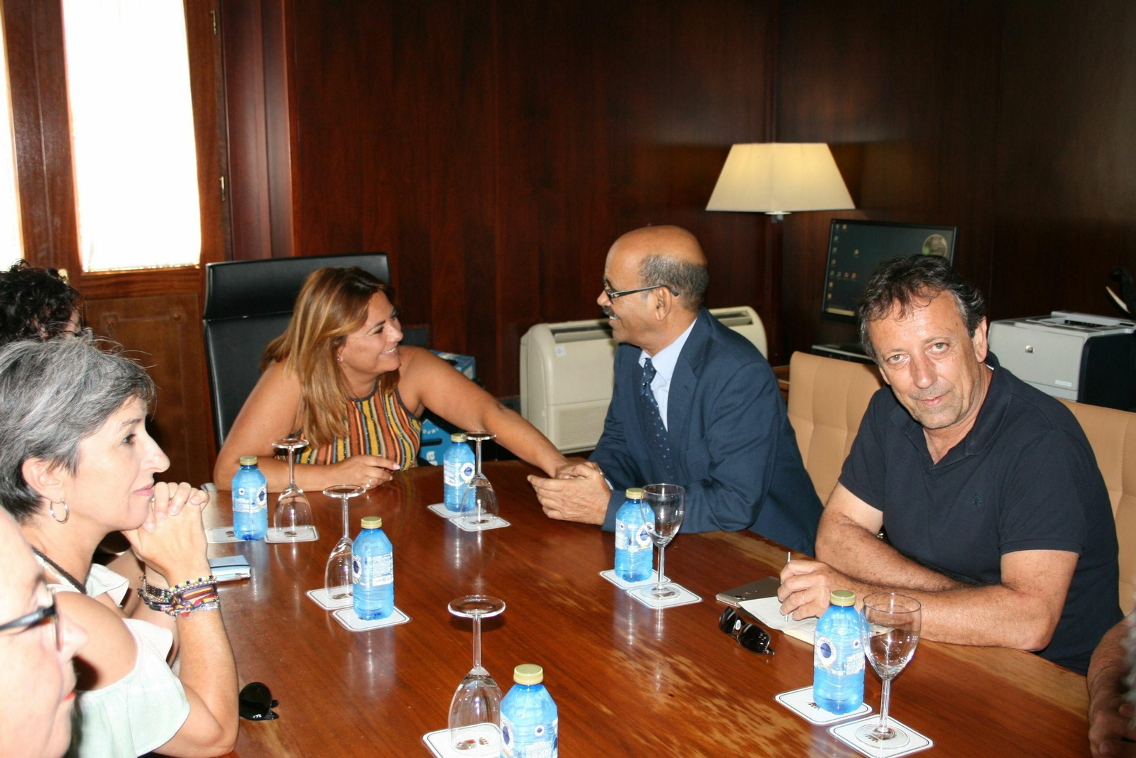 Amaya recibe a Salek Baba, miembro del Secretariado del Frente Polisario Saharaui