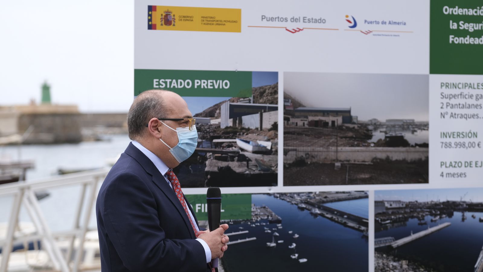 Fotogalería visita obras nuevo fondeadero del Puerto Pesquero de Almería