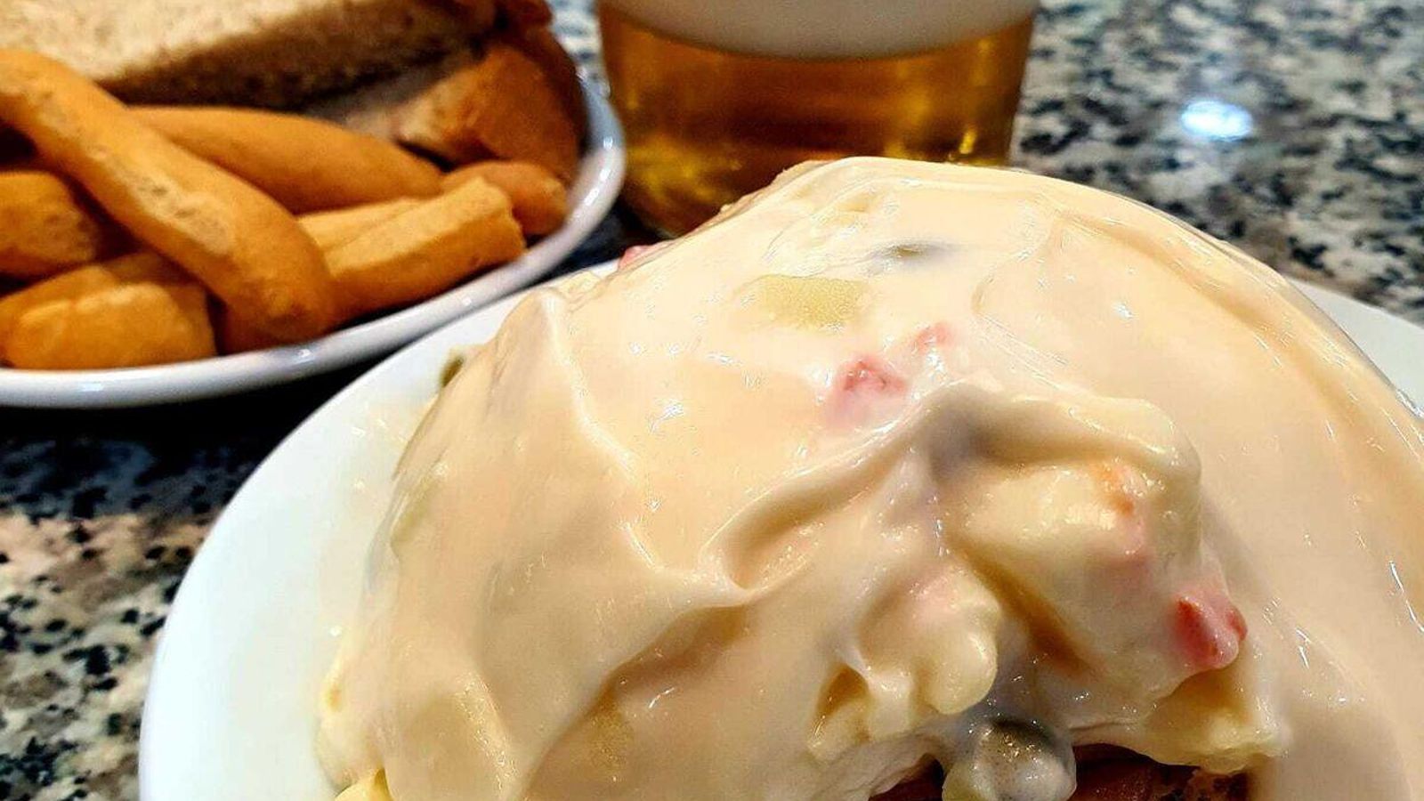 Ensaladilla del bar Maypa. Ensaladilla del bar Maypa.