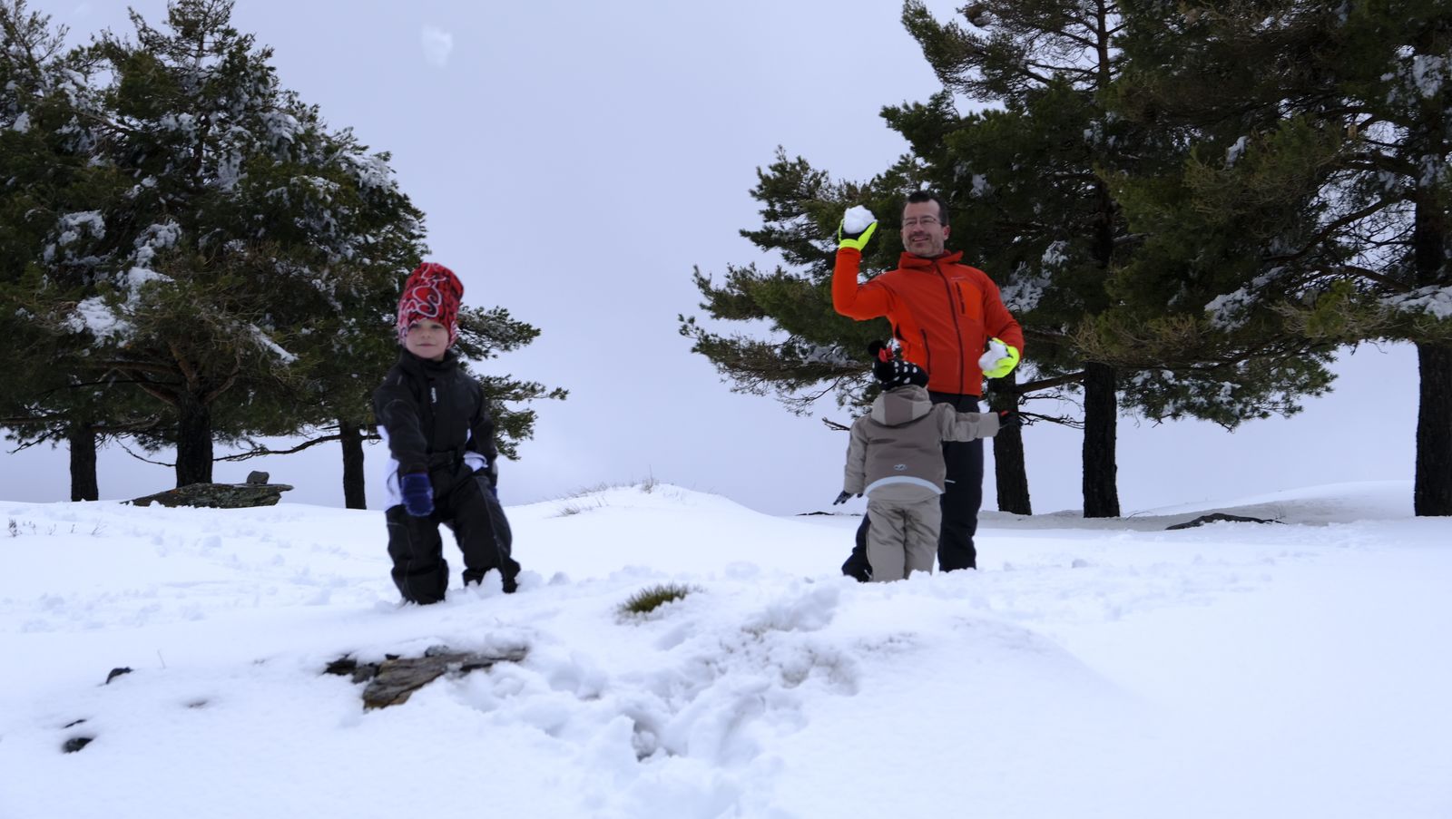 Imágenes del temporal de nieve en la provincia de Almería.