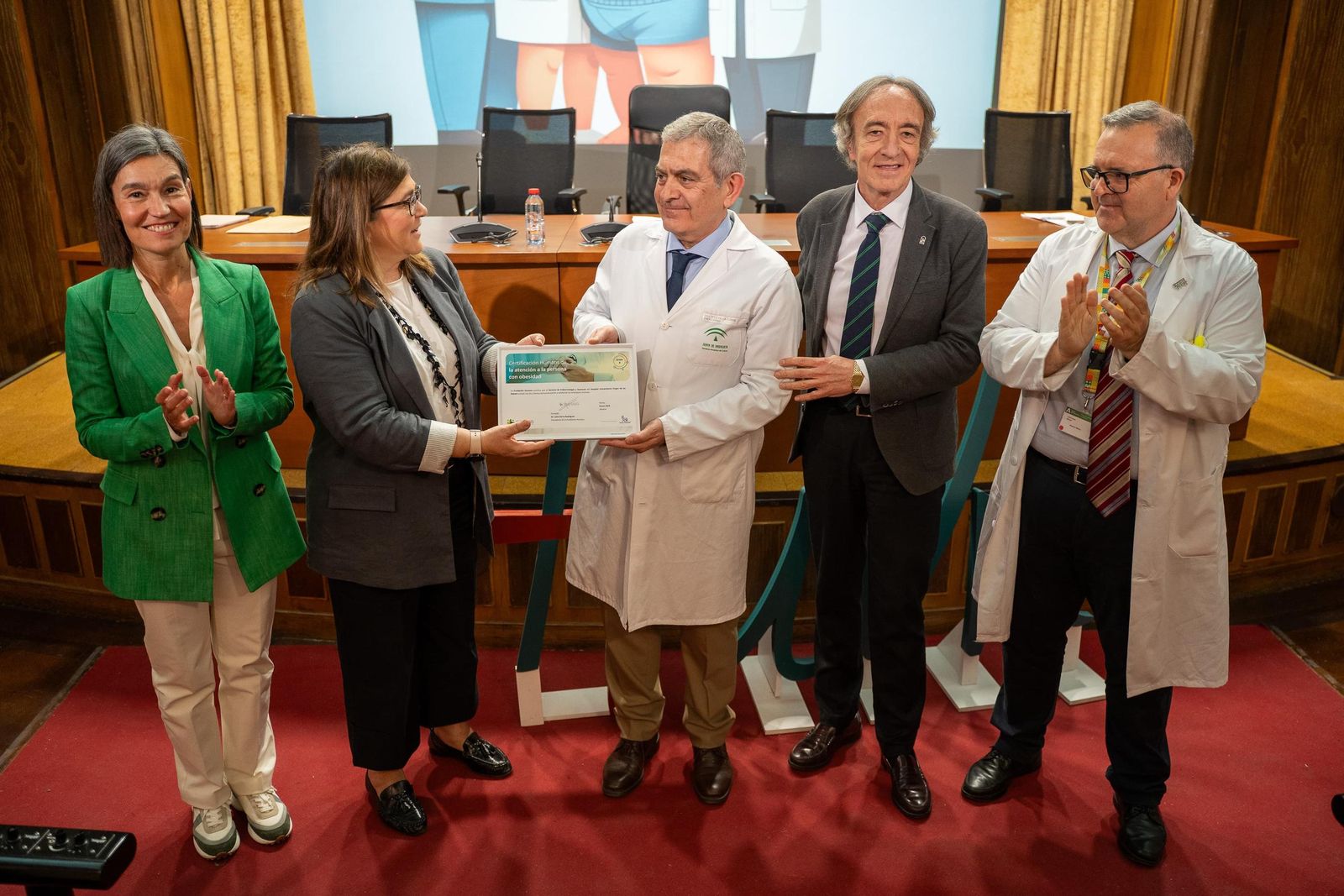 Entrega del distintivo de calidad.