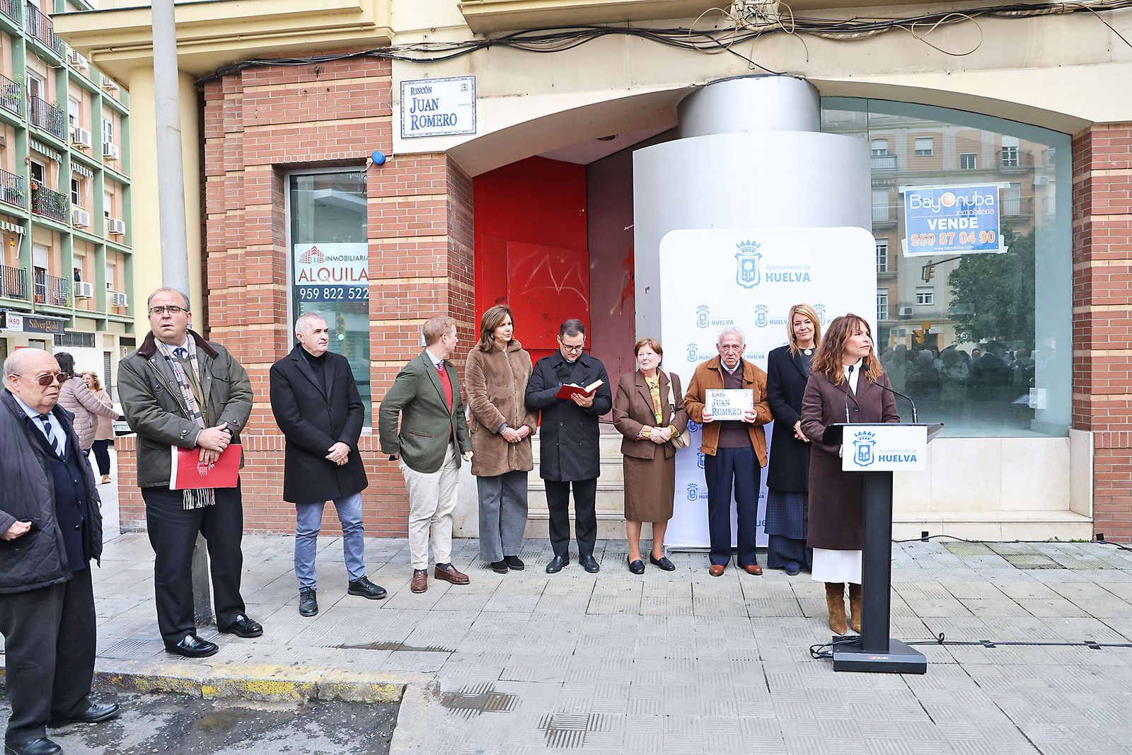 Las fotografías de la rotulación del Rincón de Juan Romero