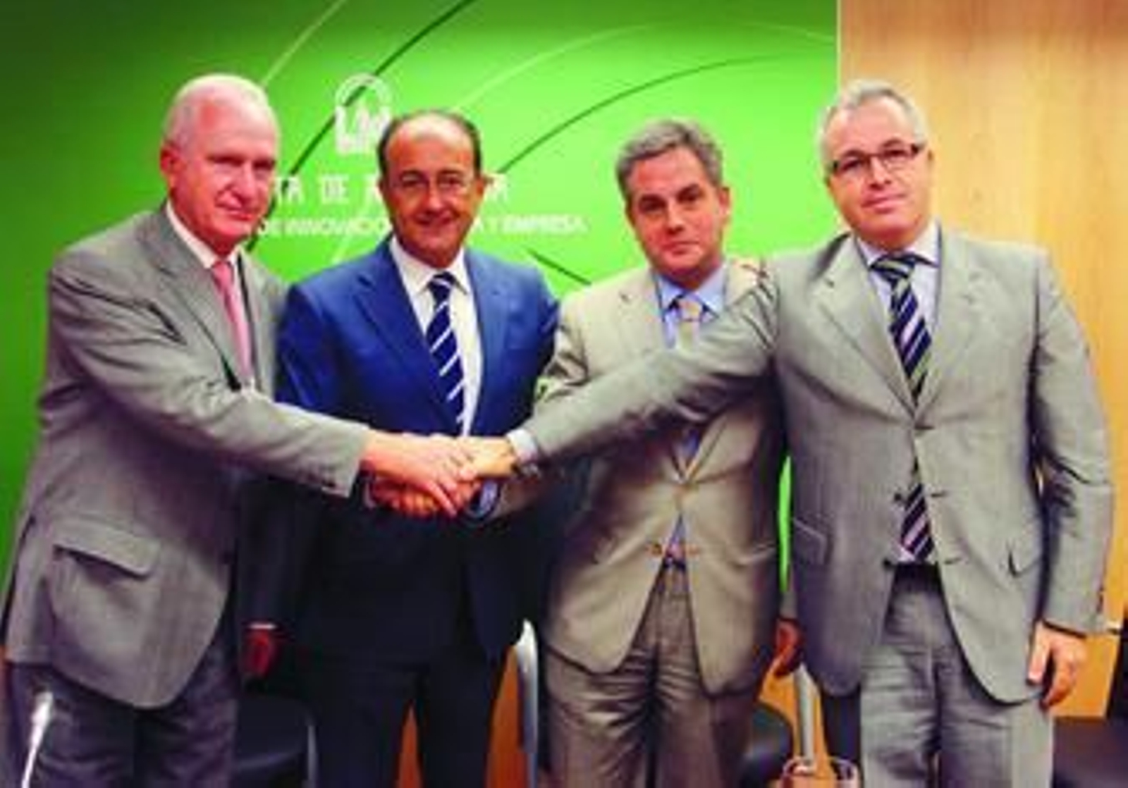 Calvo (Avánzit), Soler (Innovación), Macho (Avánzit) y Cañete (IDEA).