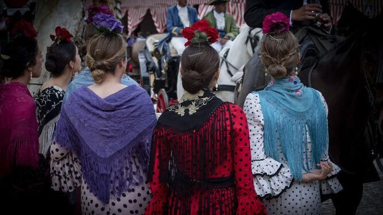 Flamencas en la Feria.