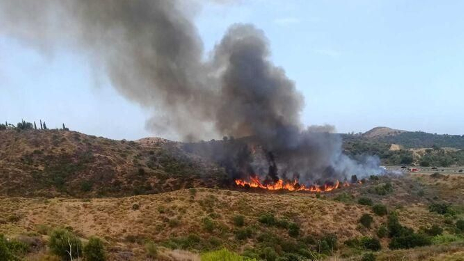 Nuevo incendio forestal en Mijas.