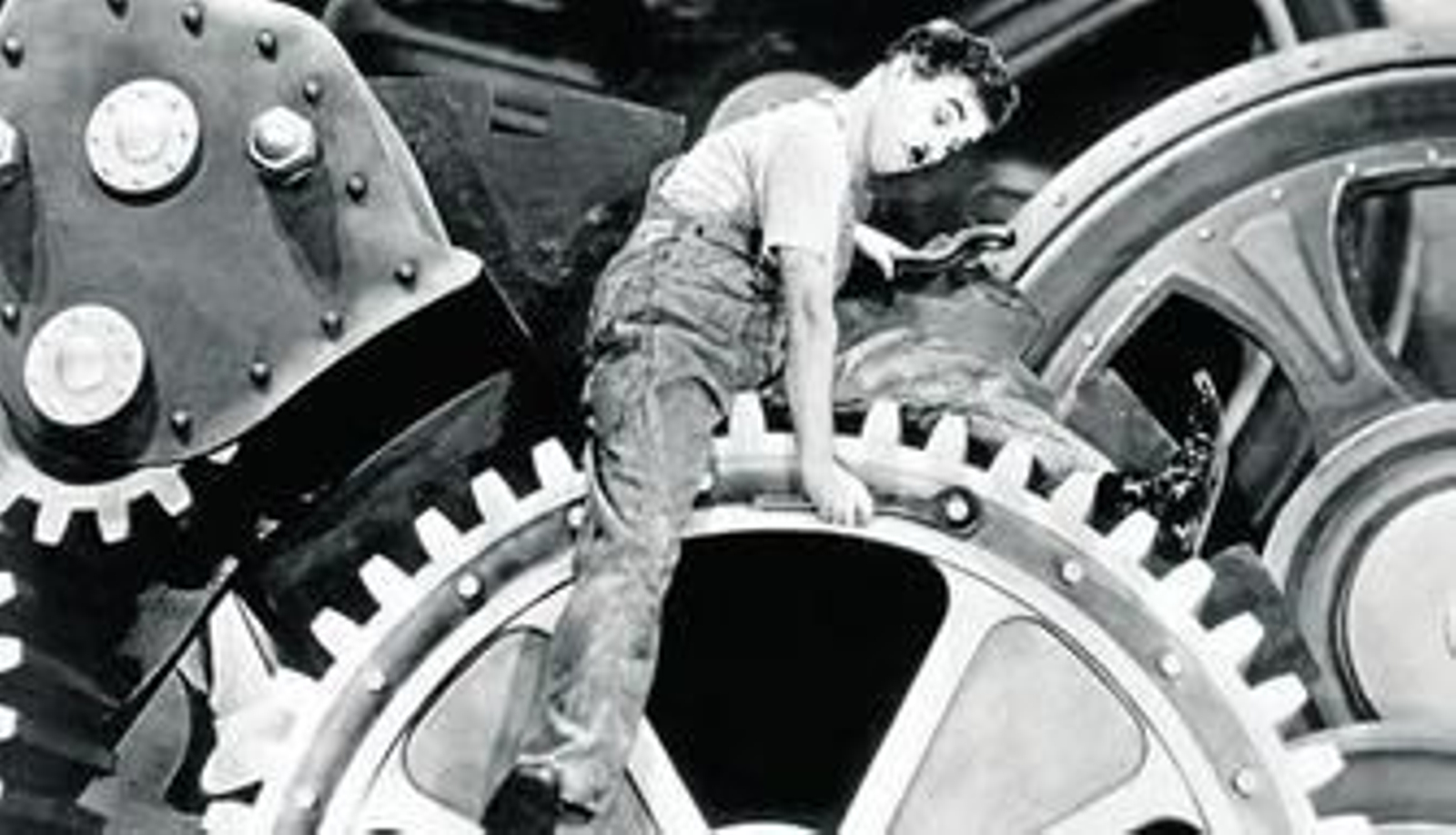 Una escena de 'Tiempos modernos', una de las obras magistrales de Charles Chaplin.