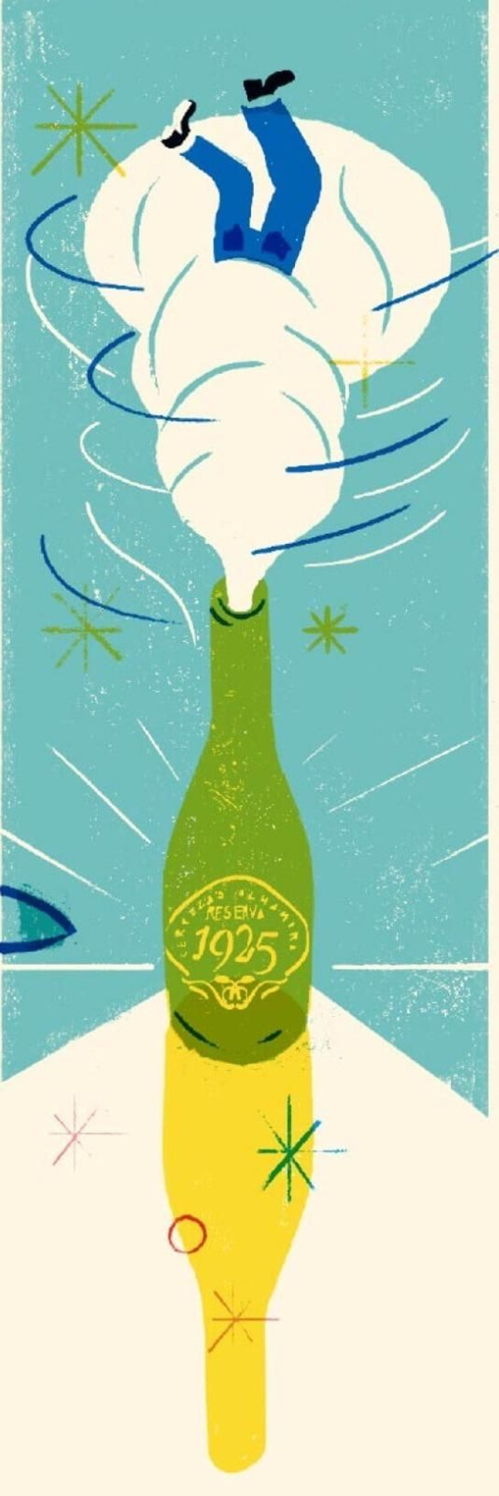 Una de las viñetas del cómic de Cervezas Alhambra