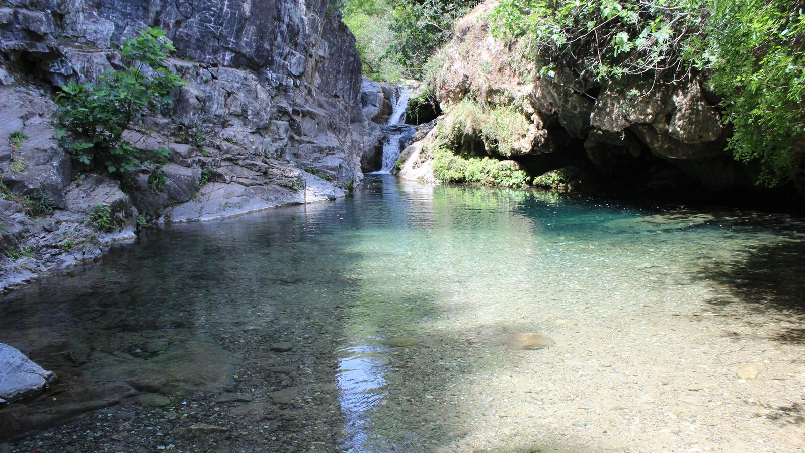 Barranco Blanco está repleto de pozas que no podemos usar todavía por la Covid.