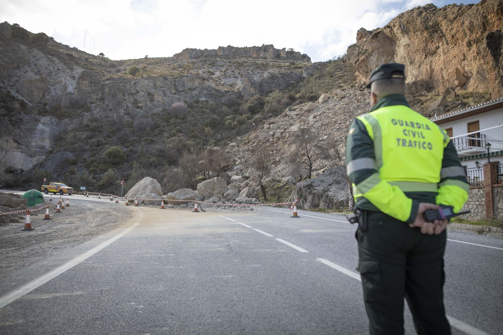 Desprendimiento de rocas.