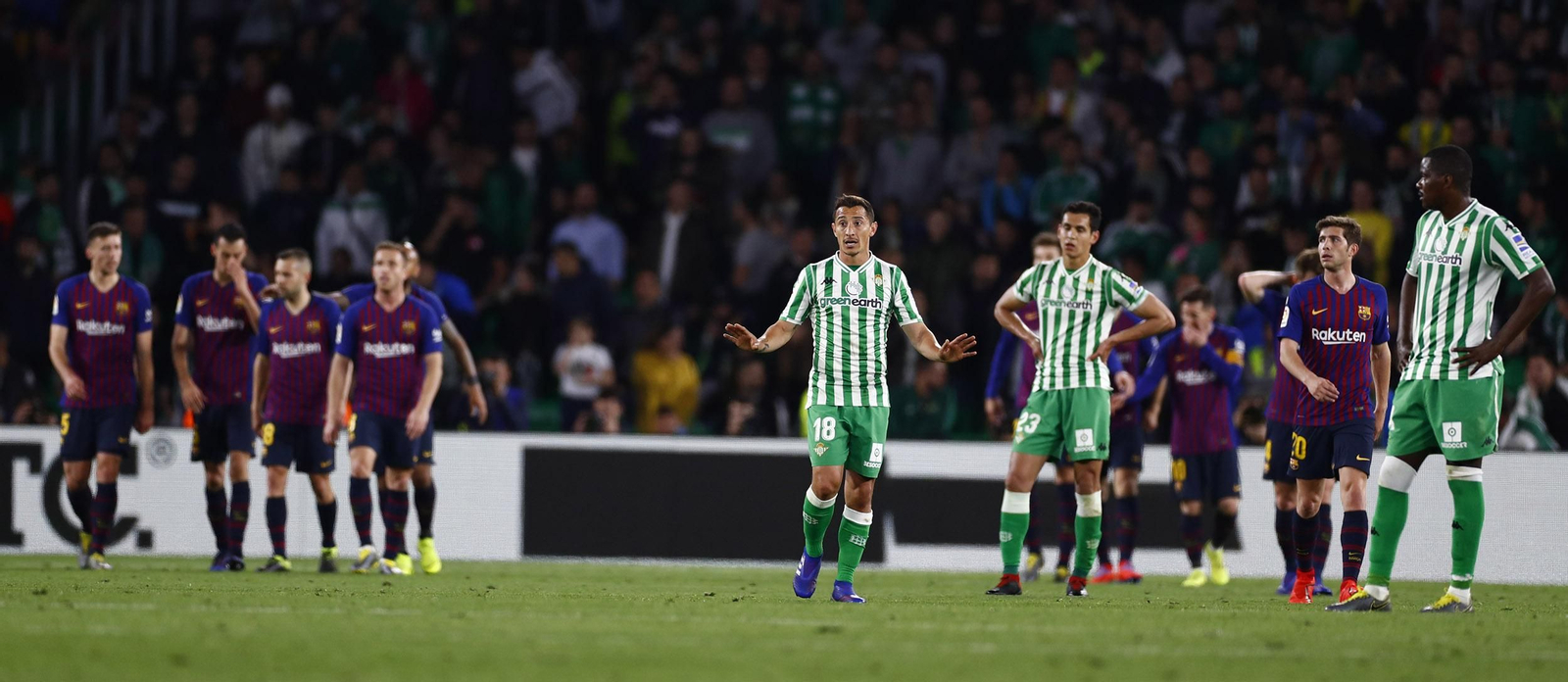 El Betis-Barcelona, en imágenes
