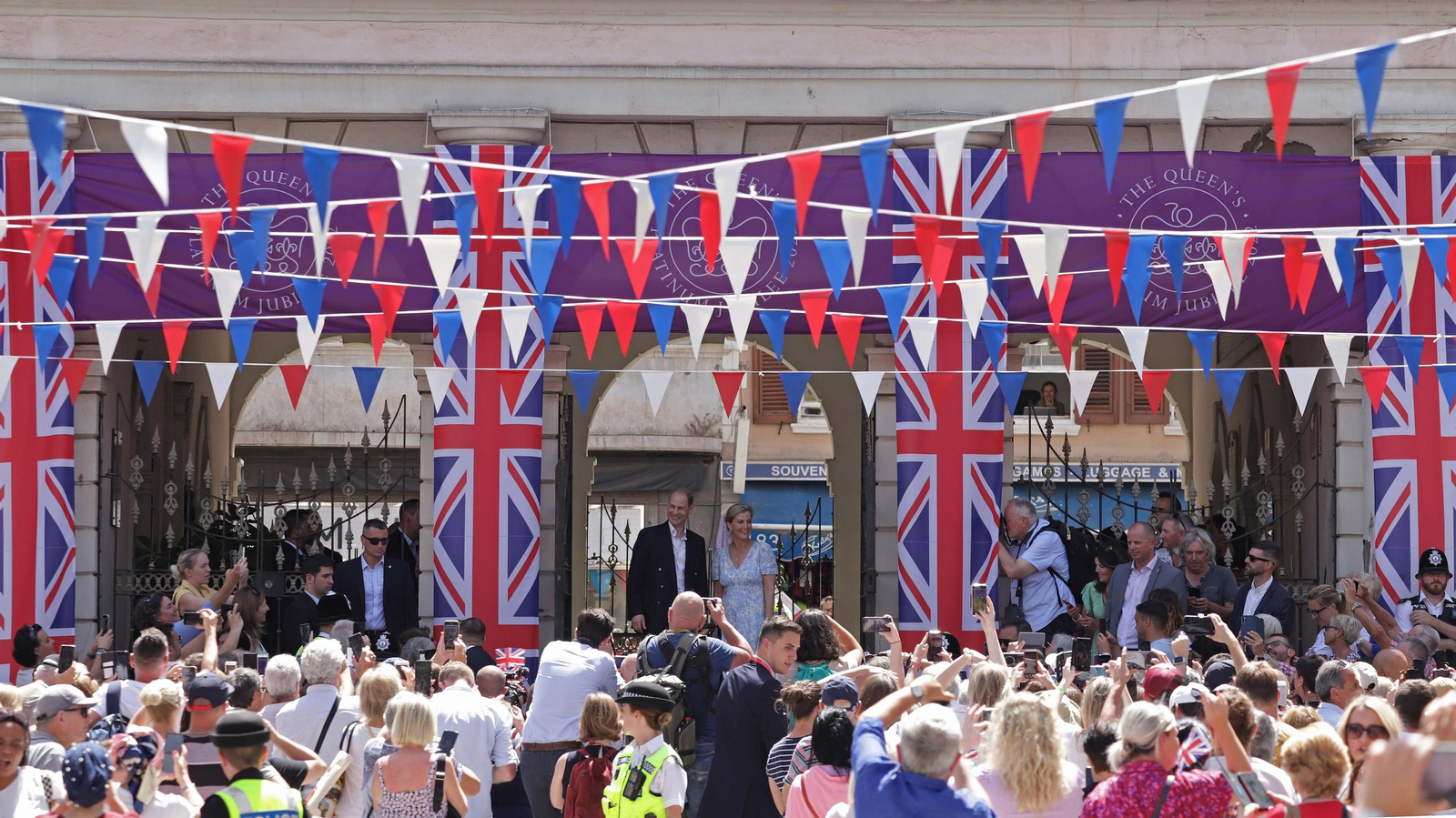 Visita de los condes de Wessex a Gibraltar