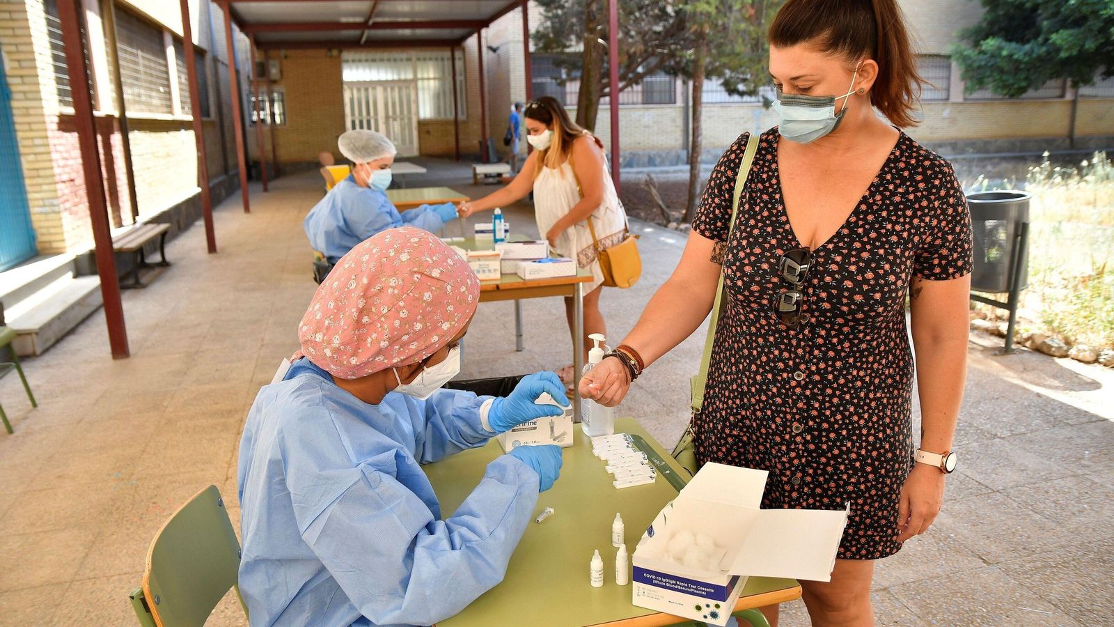 Test rápidos realizados esta semana al personal docente.