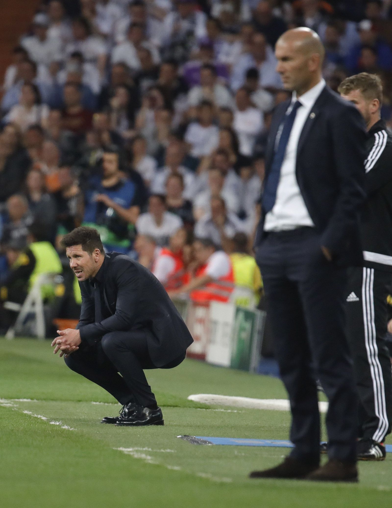 La ida de semifinales del Madrid-Atlético de 'Champions'