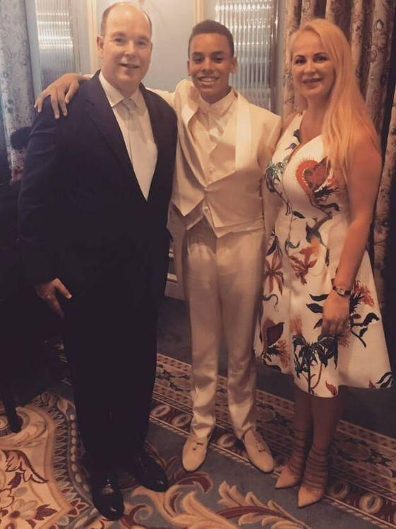 El soberano monegasco, en la Confirmación de Alexandre.