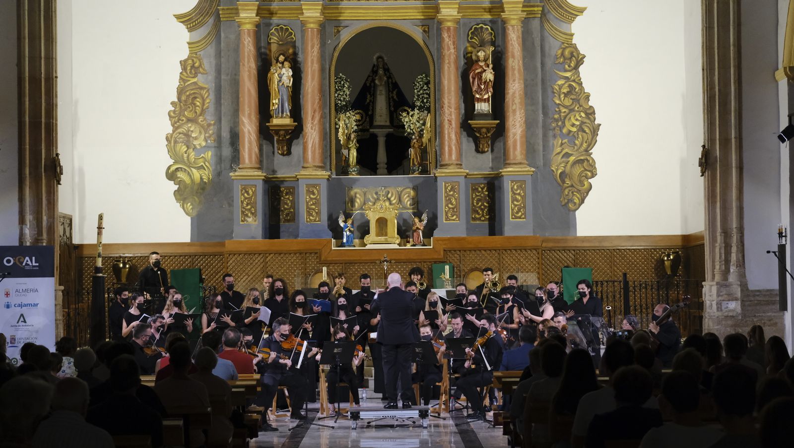 Fotogalería concierto Orquesta Ciudad de Almería y la Coral Aeonium Ensemble. Festival de Música Renacentista y Barroca de Vélez Blanco 2021.