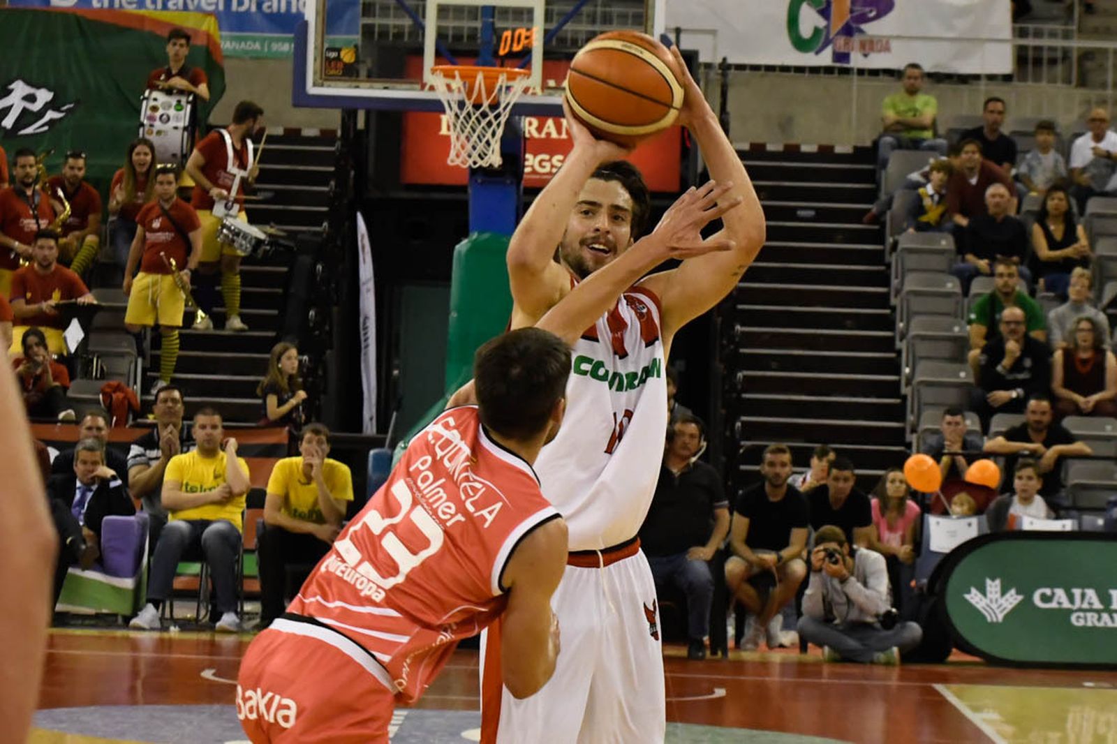 Josep Pérez, en uno de los encuentros de play off contra el Palma.