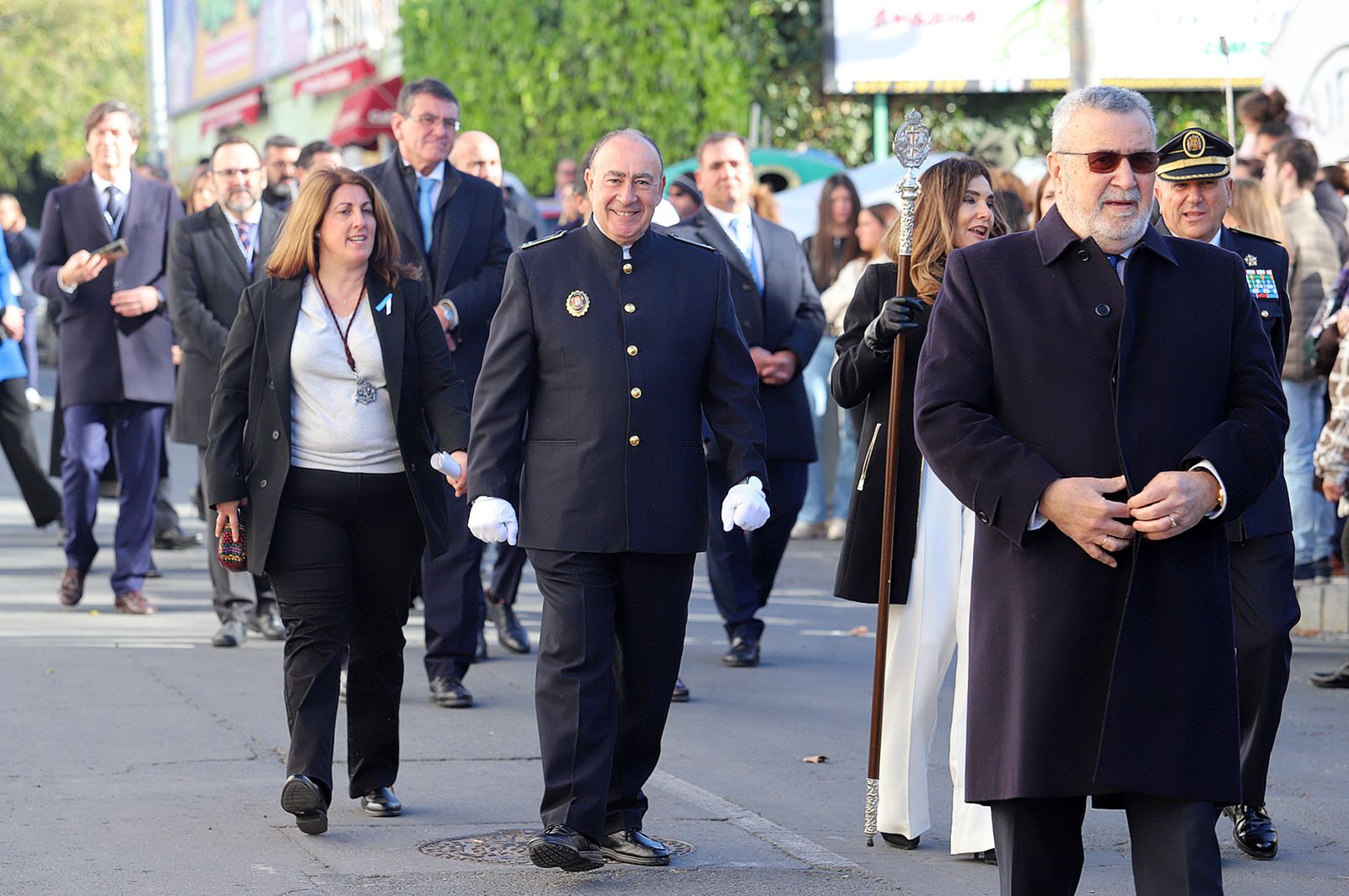 Imágenes del ambiente en la procesión de San Sebastián