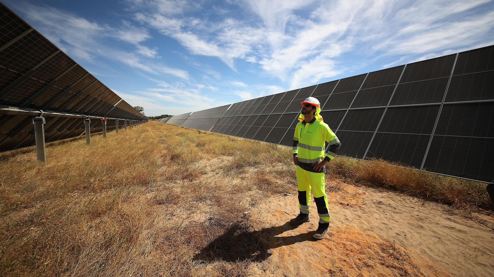 Imágenes de la planta fotovoltaica de la empresa noruega Statkraft en la finca Malabrigo